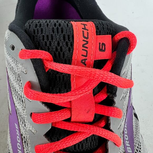 Brooks Launch 6 women's size 8.5 black pink purple athletic running sneakers - Picture 12 of 13